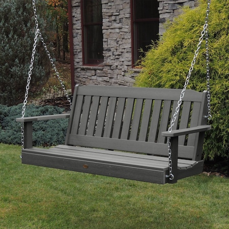 Highwood Usa 5ft Lehigh Porch Swing Outdoor Furniture for Patio, Backyard, Garden AD-PORL1-CGE